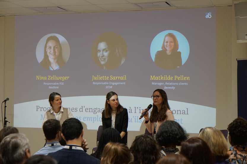 Panel Rencontres Benevity - Juliette Sarrail et Nina Zellweger 2